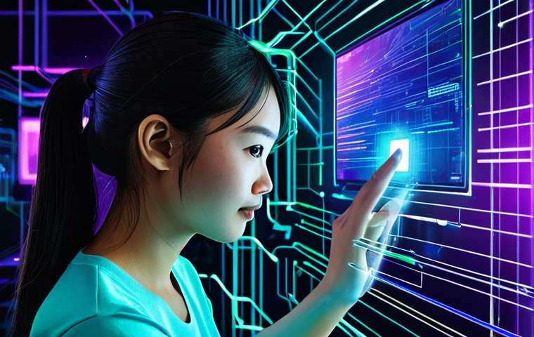 디지털 정체성 관리와 정보 공유 - **Prompt 1: The Digital Identity Architect**
    A dynamic, high-resolution digital painting depicti...