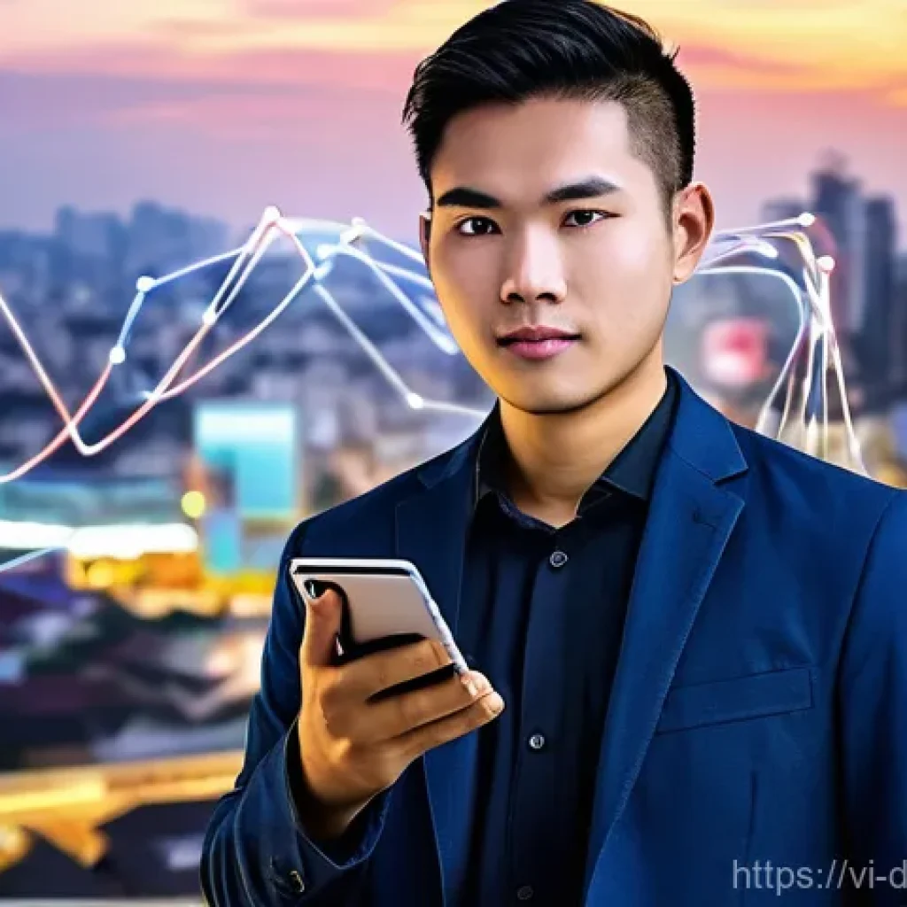 디지털 정체성 관리 시장 동향 - **Digital Identity Nexus: The Modern Vietnamese Citizen**
    "A vibrant, medium shot of a Vietnames...