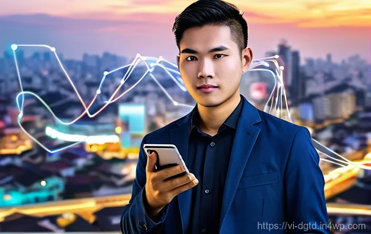 디지털 정체성 관리 시장 동향 - **Digital Identity Nexus: The Modern Vietnamese Citizen**
    "A vibrant, medium shot of a Vietnames...