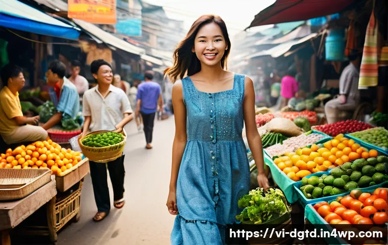 디지털 정체성 관리와 기업 평판 - **Prompt:** "A young woman in her early 20s, wearing a stylish sundress and sandals, walking through...