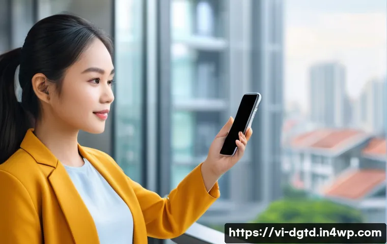 디지털 정체성 관리에서의 인공지능 활용 - A modern Vietnamese digital banking app interface displaying AI-powered facial recognition authentic...